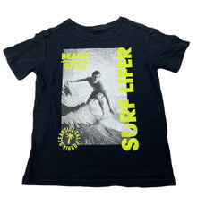 Load image into Gallery viewer, Boys Anko, black cotton t-shirt / top, cracked print, FUC, size 6,  