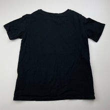 Load image into Gallery viewer, Boys Anko, black cotton t-shirt / top, cracked print, FUC, size 6,  