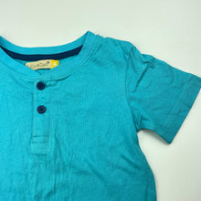 Load image into Gallery viewer, Boys Lily &amp; Dan, blue cotton henley t-shirt / top, EUC, size 4,  