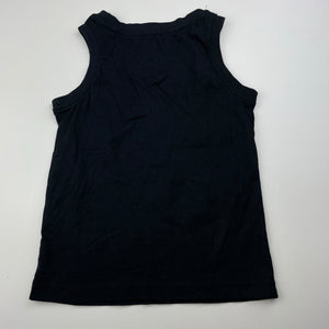 Girls Favourites, black organic cotton singlet / tank top, EUC, size 3,  