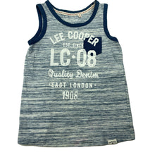 Load image into Gallery viewer, Boys Lee Cooper, blue marle singlet / tank top, GUC, size 4,  