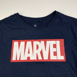 Boys Marvel, navy t-shirt / top, GUC, size 14,  