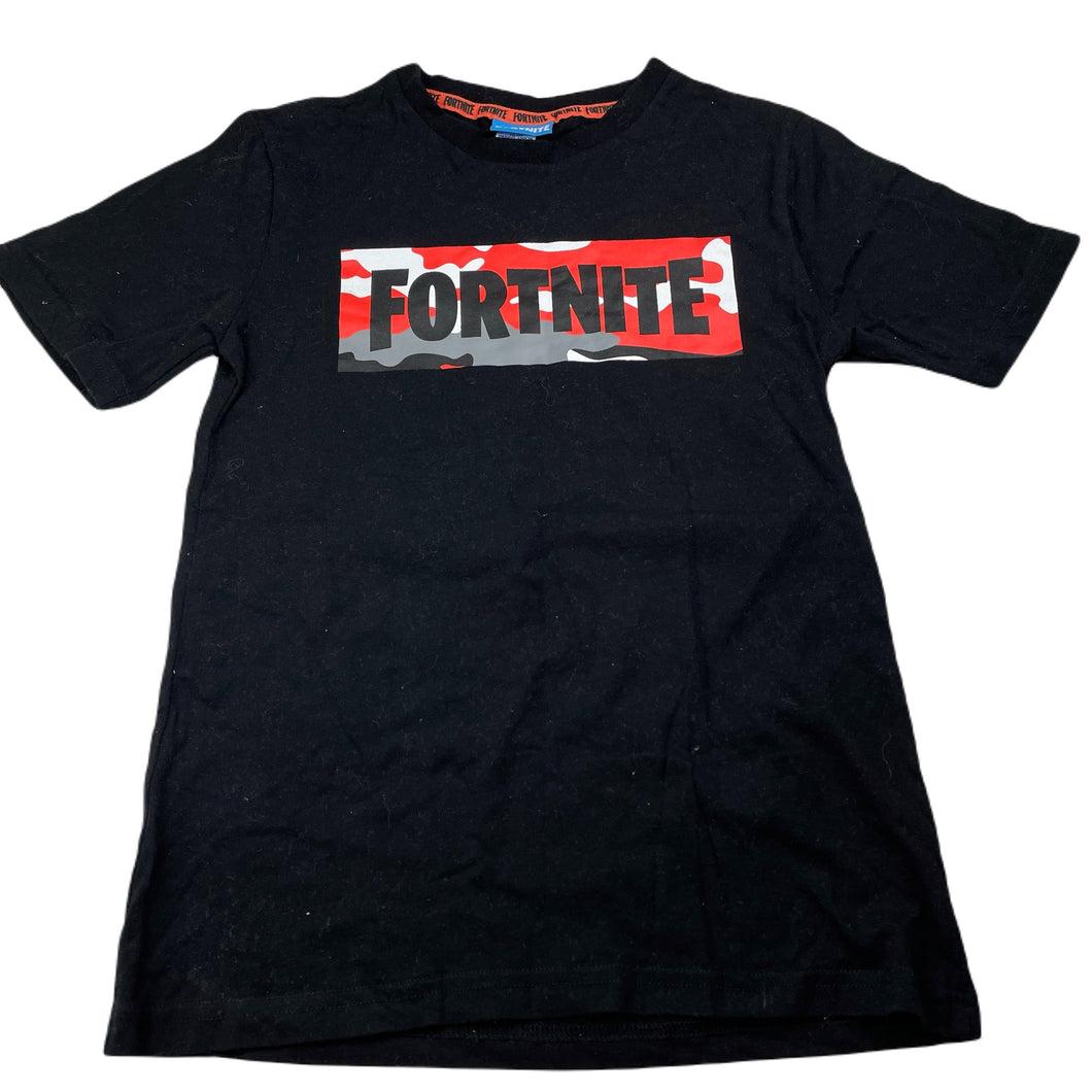 Boys Fortnite, black cotton t-shirt / top, EUC, size 12,  