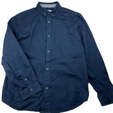 Load image into Gallery viewer, Boys Target, navy lightweight cotton long sleeve shirt, EUC, size 12,  