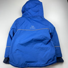 Load image into Gallery viewer, Boys blue, fleece lined winter jacket / coat, no labels, armpit to armpit: 32cm, shoulder to cuff: 36.5cm, EUC, size 3,  