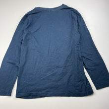 Load image into Gallery viewer, Girls Anko, navy cotton long sleeve pyjama top, EUC, size 8,  