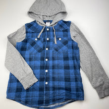 Load image into Gallery viewer, Boys Urban Supply, cotton long sleeve hooded shirt, GUC, size 8,  