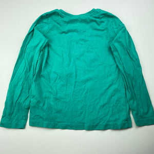 Girls B Collection, green cotton long sleeve top, FUC, size 5,  