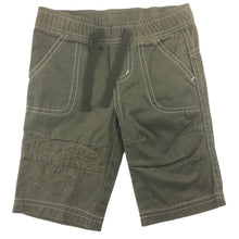 Load image into Gallery viewer, Target khaki cotton pants, embroidered dinosaur, size 000, Pre-loved