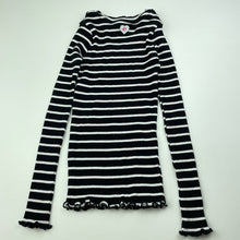 Load image into Gallery viewer, Girls Eve&#39;s Sister, slim fit ribbed stretchy long sleeve top, EUC, size 6,  