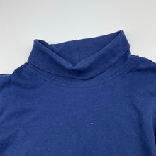 Load image into Gallery viewer, Boys Tilt, navy cotton roll neck top / skivvy, EUC, size 5,  