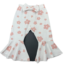 Load image into Gallery viewer, Girls floral, flared pants / bottoms, elasticated, GUC, size 00,  