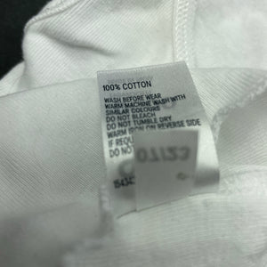 unisex Anko, white cotton singlet top, GUC, size 0000,  