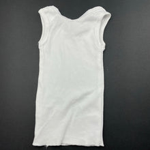 Load image into Gallery viewer, unisex Anko, white cotton singlet top, GUC, size 0000,  