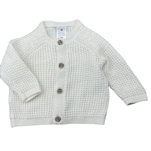 Girls Target, organic cotton knitted cardigan, EUC, size 000,  