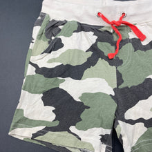 Load image into Gallery viewer, Boys Tilt, camo print lightweight cotton shorts, elasticated, GUC, size 6,  
