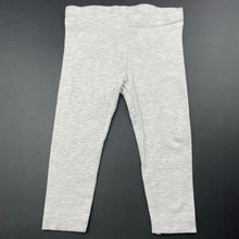 Load image into Gallery viewer, Girls Kids &amp; Co, grey marle leggings, elasticated, FUC, size 1,  