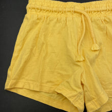 Load image into Gallery viewer, Girls Anko, yellow cotton shorts, elasticated, EUC, size 2,  