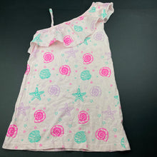 Load image into Gallery viewer, Girls Mango, cotton asymmetrical summer dress, light marks, FUC, size 6, L: 55cm