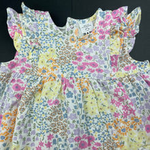 Load image into Gallery viewer, Girls Cotton On, floral stretchy casual dress, EUC, size 1, L: 41cm