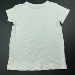 Girls Anko, white cotton t-shirt / top, GUC, size 8,  