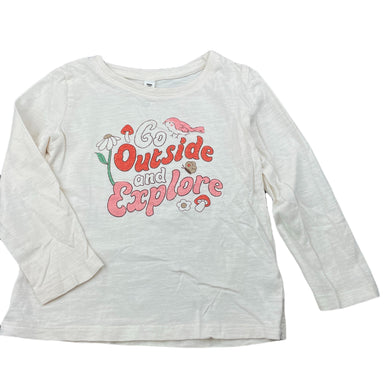 Girls KID, cotton long sleeve t-shirt / top, EUC, size 3,  