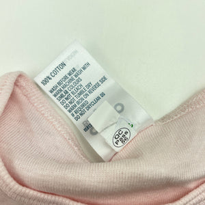 Girls Anko, pink lighteight cotton bodysuit / romper, EUC, size 0,  