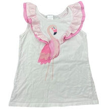 Load image into Gallery viewer, Girls Target, cotton t-shirt / top, flamingo, GUC, size 6,  