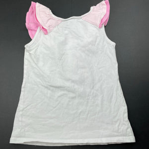 Girls Target, cotton t-shirt / top, flamingo, GUC, size 6,  