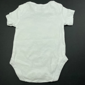 unisex Dymples, cotton bodysuit / romper, elephants, EUC, size 0000,  