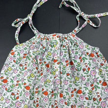 Load image into Gallery viewer, Girls KIDSAGOGO, lightweight floral cotton romper, EUC, size 6 months,  