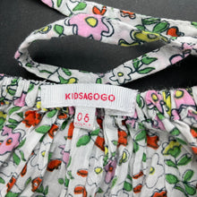 Load image into Gallery viewer, Girls KIDSAGOGO, lightweight floral cotton romper, EUC, size 6 months,  