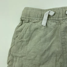 Load image into Gallery viewer, Boys Anko, green linen / cotton shorts, elasticated, GUC, size 4,  