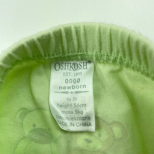 unisex Osh Kosh, stretchy leggings / bottoms, small marks, FUC, size 0000,  