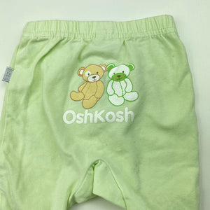 unisex Osh Kosh, stretchy leggings / bottoms, small marks, FUC, size 0000,  