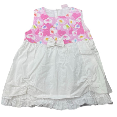 Girls MMM, lightweight cotton dress, GUC, size 12 months, L: 38cm