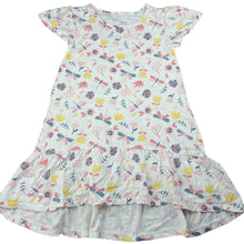 Load image into Gallery viewer, Girls Anko, floral cotton casual dress, FUC, size 7, L: 56cm at front