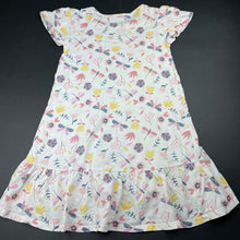 Load image into Gallery viewer, Girls Anko, floral cotton casual dress, FUC, size 7, L: 56cm at front