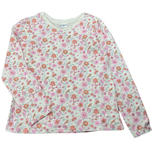 Girls Target, floral cotton long sleeve top, GUC, size 6,  