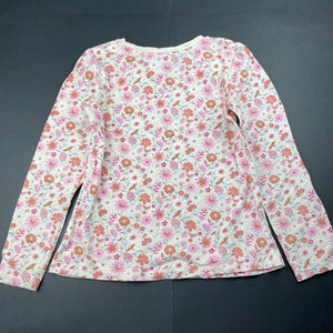 Girls Target, floral cotton long sleeve top, GUC, size 6,  