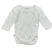 Load image into Gallery viewer, unisex Anko, white cotton bodysuit / romper, EUC, size 0000,  