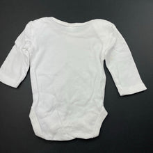 Load image into Gallery viewer, unisex Anko, white cotton bodysuit / romper, EUC, size 0000,  