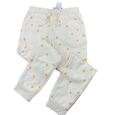 Girls Anko, floral fleece lined track pants, elasticated, Inside leg: 51cm, NEW, size 7,  