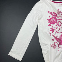 Load image into Gallery viewer, Girls F&amp;F, cotton long sleeve t-shirt / top, no size, armpit to armpit: 31.5cm, shoulder to cuff: 39.5cm, FUC, size 5-6,  