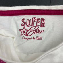 Load image into Gallery viewer, Girls F&amp;F, cotton long sleeve t-shirt / top, no size, armpit to armpit: 31.5cm, shoulder to cuff: 39.5cm, FUC, size 5-6,  