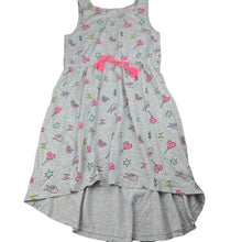 Load image into Gallery viewer, Girls B Collection, grey marle casual summer dress, GUC, size 10, L: 70cm at front