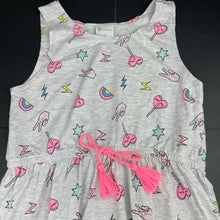 Load image into Gallery viewer, Girls B Collection, grey marle casual summer dress, GUC, size 10, L: 70cm at front