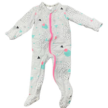 Load image into Gallery viewer, Girls Under Works, stretchy zip coverall / romper, GUC, size 000,  