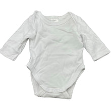 Load image into Gallery viewer, unisex Baby Berry, white cotton bodysuit / romper, GUC, size 0000,  