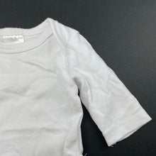 Load image into Gallery viewer, unisex Baby Berry, white cotton bodysuit / romper, GUC, size 0000,  